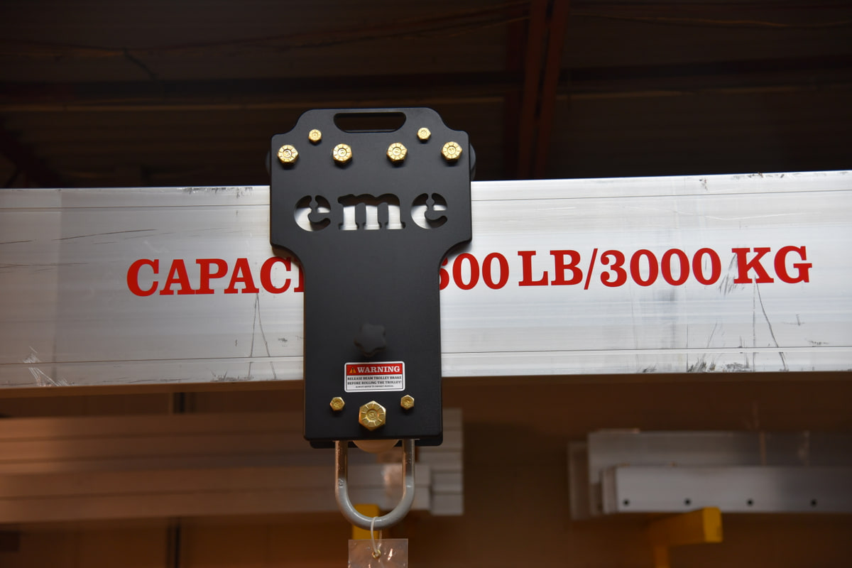 Carro de viga eme — diseño Surround-Beam con rodaje y giro para una grúa pórtico de aluminio