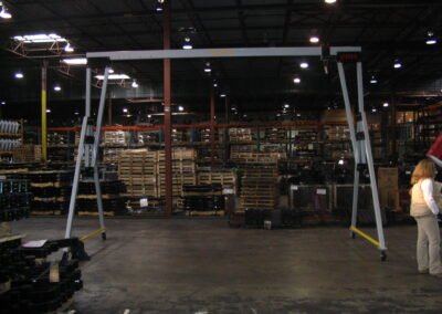 2200LW eme aluminum Gantry Crane moving warehouse materials
